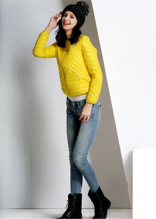 威伦蒂2015秋冬多色修身羽绒服