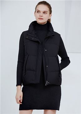 威伦蒂2020新款白鸭绒短款马甲
